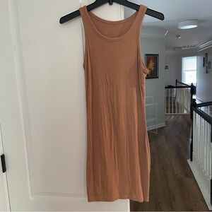 Tan Sleeveless Dress